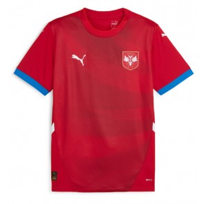 Lacne Muži Futbalové dres Srbsko ME 2024 Krátky Rukáv - Domáci